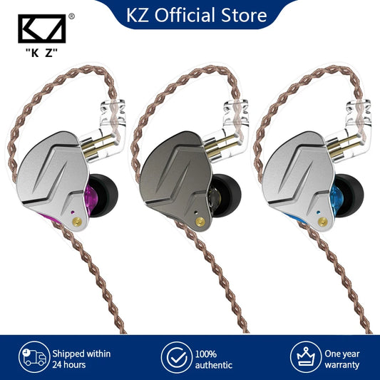 KZ ZSN Pro Metal Earphones – Hybrid HIFI Bass In-Ear Headphones
