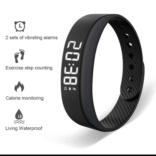 LED Digital Smart Bracelet – Waterproof Fitness Tracker