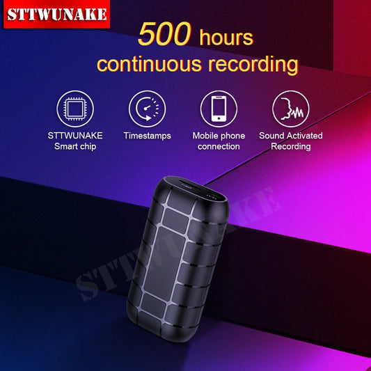 Mini Voice Activated Recorder – 500-Hour Digital Dictaphone