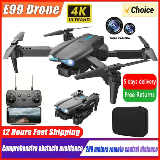 E99 Pro 6K HD Drone – Quadcopter with Remote Control