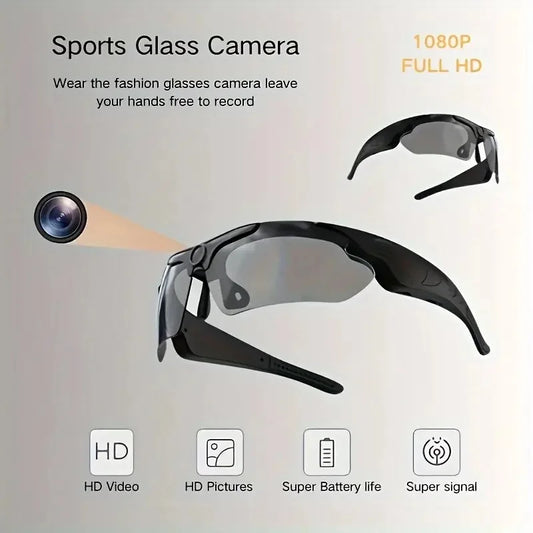 HD 1080P Wearable Camera Cycling Glasses – Smart Camcorder