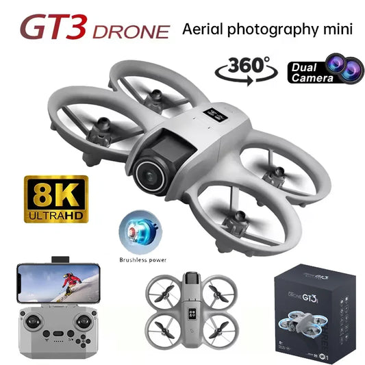 GT3 8K Drone – WiFi GPS Dual Camera Quadcopter